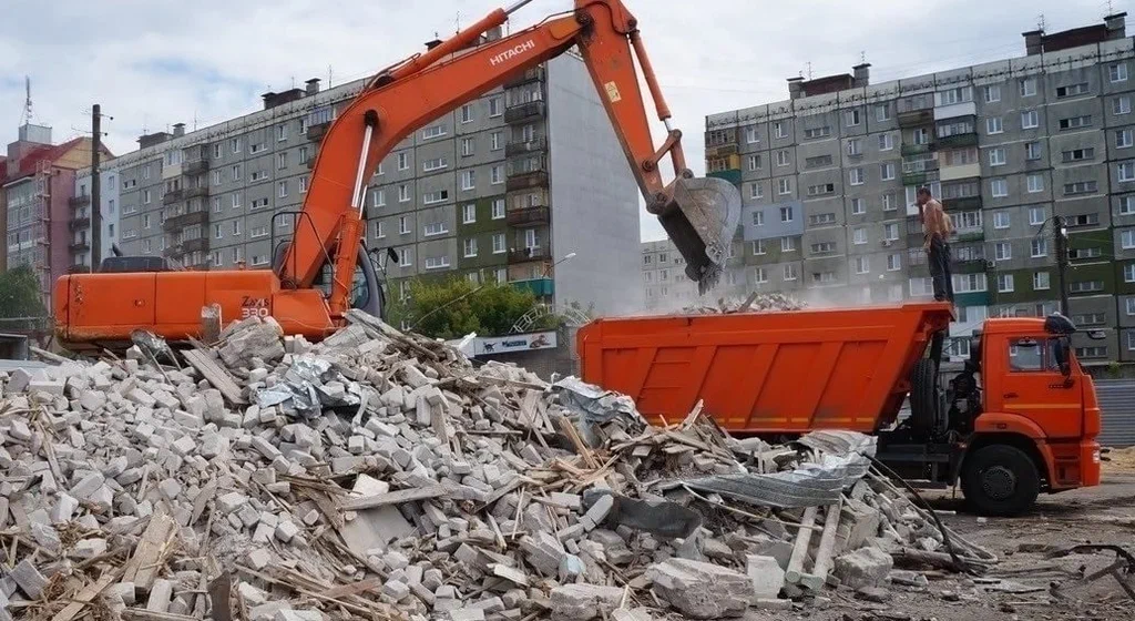 Профессиональный вывоз строительного мусора в Люберцах в октябре